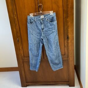 LL Bean Classic Fit Denim capris Jeans size 22in inseam